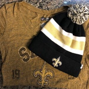 New Orleans Saints NFL Hat and Shirt